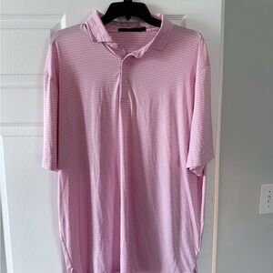RLX Pink Striped Men's Polo